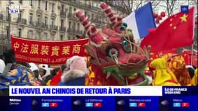 Le Nouvel an chinois célébré à Paris par des milliers de personnes