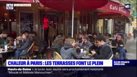 Chaleur à Paris: les terrasses font le plein