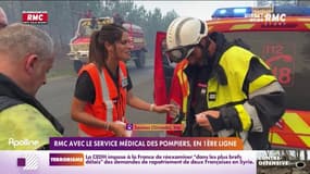 Incendies en Gironde: le service médical des pompiers en première ligne pour soigner les soldats du feu