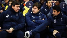 Miguel D'Agostino, Mauricio Pochettino et Jesus Perez à Tottenham, le 18 décembre 2016