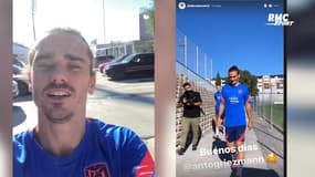 Atlético : Griezmann tout sourire pour son premier entraînement