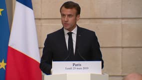 Emmanuel Macron le 25 mars 2019