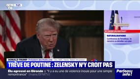 Accord de paix entre l'Ukraine et la Russie: "Peut-être que ce n'est pas possible", estime Donald Trump
