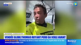 Vendée Globe: Thomas Ruyant, quatrième du classement, perd sa voile avant 