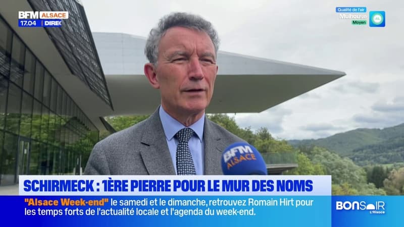 Schirmeck: pose de la première pierre d'un monument à la mémoire des victimes alsaciennes de la Seconde Guerre mondiale