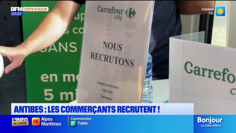 Antibes: les commerçants du centre-ville recrutent