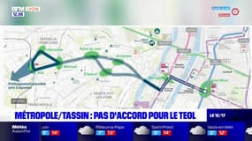 La ville de Tassin critique le tracé du projet de TEOL porté par la métropole