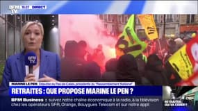 Marine Le Pen: "Cette réforme des retraites va entraîner une baisse des pensions, c'est évidemment l'objectif"