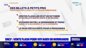 SNCF: vente flash pour voyager en Normandie