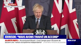 Boris Johnson: "Nous avons repris le contrôle de notre destin"