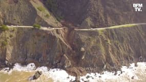 En Californie, un tronçon de la mythique Highway 1 s'effondre dans le Pacifique