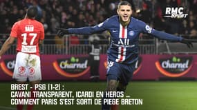Brest-PSG (1-2) : Cavani fantomatique, Icardi en héros ... Comment Paris s'est sorti du piège brestois