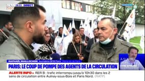 Paris: une manifestation des agents de la circulation en soutien à leurs collègues en arrêt maladie