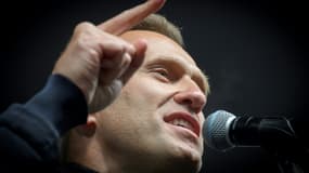 L'opposant Alexei Navalny, lors d'une manifestation à Moscou, le 29 septembre 2019