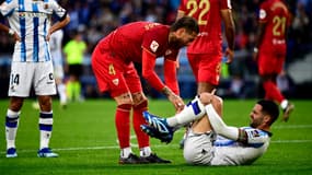 Sergio Ramos lors de Real Sociedad-Séville, le 26 novembre 2023 en Liga