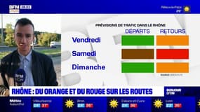 Rhône: du orange et du rouge sur les routes dans le sens des retours