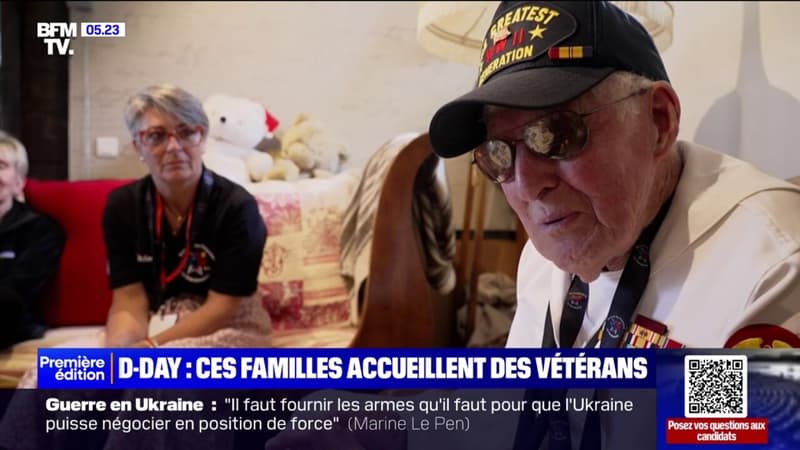 80 ans du Débarquement: un vétéran américain reçu en héros chez une famille normande