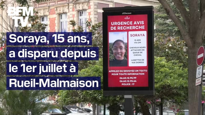 Ce que l’on sait de la disparition de Soraya, une adolescente de 15 ans, à Rueil-Malmaison, le 1er juillet