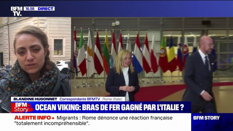 Ocean Viking: Rome dénonce une réaction française 