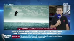 Franky Zapata explique sur RMC comment il va traverser la Manche en volant jeudi