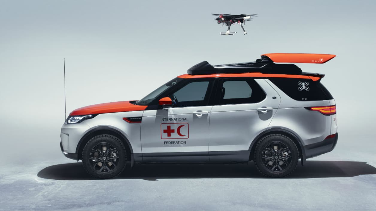 Le drone est prêt à aller explorer l'environnement autour du lieu de l'accident. Le drone est prêt à aller explorer l'environnement autour du lieu de l'accident.