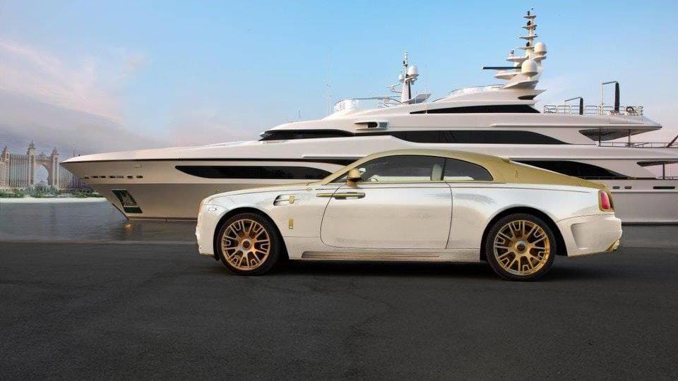 Cette Wraith en or sera-elle plus chère que le bateau? Prenons les paris.