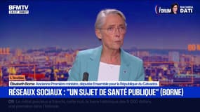 Interdiction des réseaux sociaux aux moins de 15 ans: un texte qui "tient compte du cadre européen", assure Élisabeth Borne