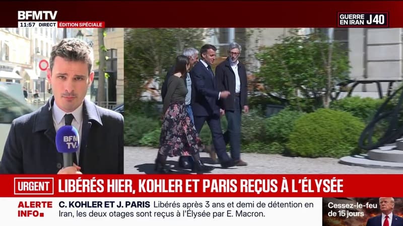 Cécile Kohler et Jacques Paris reçus à l'Élysée