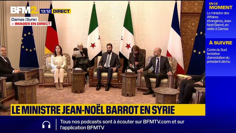 Les chefs de la diplomatie française et allemande rencontrent le nouveau dirigeant syrien