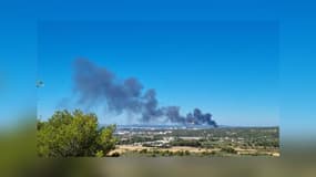 Un incendie s'est déclaré le 2 août à Berre-l'Étang.