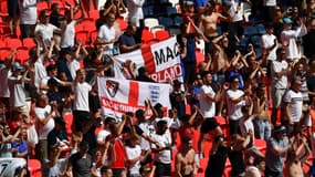 Des supporters anglais à Wembley