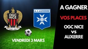 A gagner : vos places pour OGC NICE vs. AUXERRE