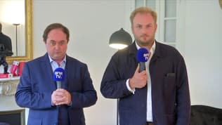 Les avocats, me Stéphane Colmant et me Maxime Delacarte, sur BFMTV, le 1er octobre 2022. 