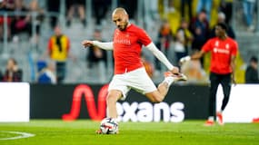 Teddy Teuma au stade Bollaert de Lens, le 11 avril 2025