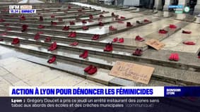 Action à Lyon pour dénoncer les féminicides