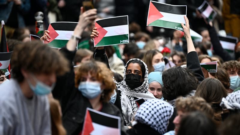 Regarder la vidéo Blocus, grève de la faim... La mobilisation pour Gaza s'étend à Sciences Po et dans les universités