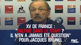 "Galthié ? Il n'en a jamais été question" pour Jacques Brunel 
