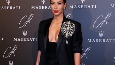 Kim Kardashian à la Fashion Week à Paris, le 30 septembre.