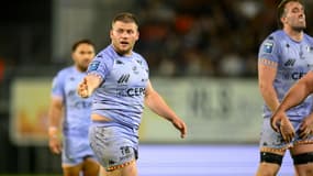 Paul Mallez avec le maillot de Provence Rugby en Pro D2, le 18 avril 2025.