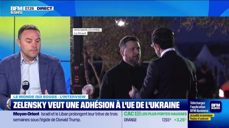 Zelensky veut une adhésion à l'UE de l'Ukraine