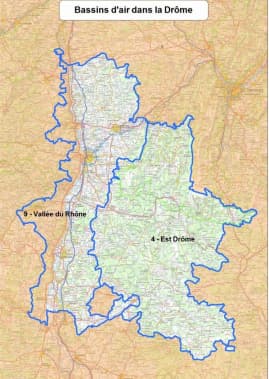 Le bassin de la Vallée du Rhône est en vigilance rouge pollution Le bassin de la Vallée du Rhône est en vigilance rouge pollution