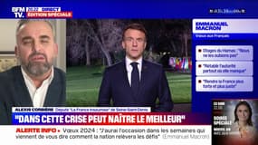 Vœux d'Emmanuel Macron: "L'année 2023 sous sa conduite a été une année de désarmement républicain" indique Alexis Corbière, député LFI