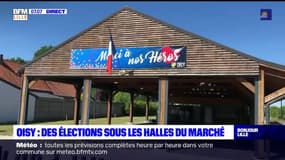 Nord: un bureau de vote en plein air à Oisy, pour les élections de ce dimanche