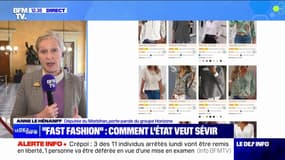 Anne Le Hénanff (porte-parole du groupe Horizons), sur la "fast-fashion": "L'idée, c'est d'obliger les acteurs de la 'fast-fashion' d'indiquer que leurs méthodes de production nuisent à l'environnement"