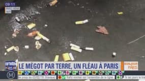 Le fléau des mégots jetés sur les trottoirs parisiens 