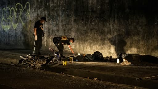 Scène de crime à Manille aux Philippines, le 8 février 2017 Scène de crime à Manille aux Philippines, le 8 février 2017