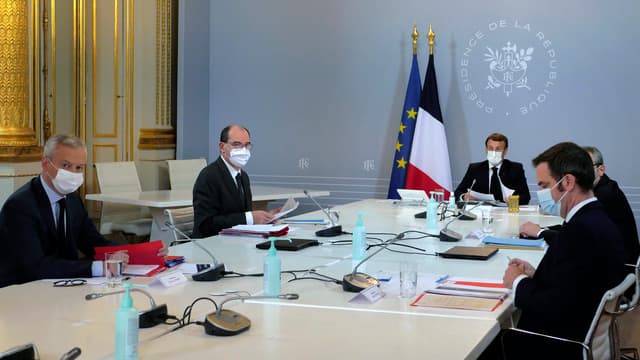 Le Conseil de défense réuni à l'Elysée ce jeudi.