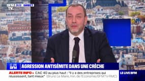 Antisémitisme: "Ça crée une situation de stress (...) mais les Français juifs veulent garder la tête haute", affirme David-Olivier Kaminski, membre du bureau exécutif du Crif