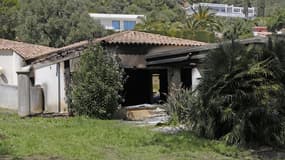 La villa d'une élue partiellement brûlée à proximité d'Ajaccio, le 10 avril 2023