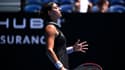 Caroline Garcia, lors de son match face à Magda Linette le 23 janvier 2023 à l'Open d'Australie